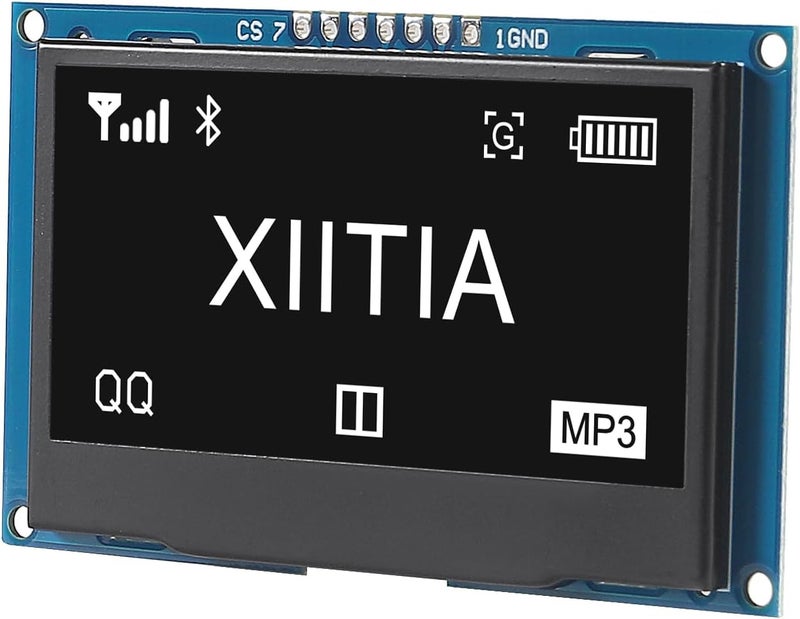 XIITIA 2pcs 2.42 inch 128x64 OLED LCD Display Module SSD1309 7 Pin SPI/IIC I2C Serial Interface for Arduino UNO R3 (White Light) - Image 5